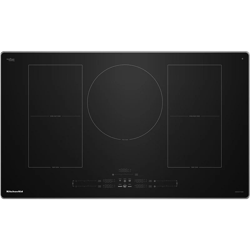 KitchenAid Table de cuisson encastrée à induction Temp Cook™ de 36 pouces avec 5 zones de cuisson KCIT736SSS