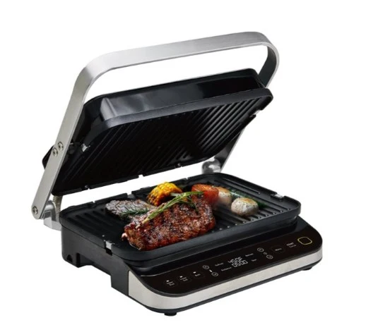 Grill de 1600 Watts en Acier Inoxydable 5 en 1 Frigidaire ECG426 [BOITE OUVERTE]