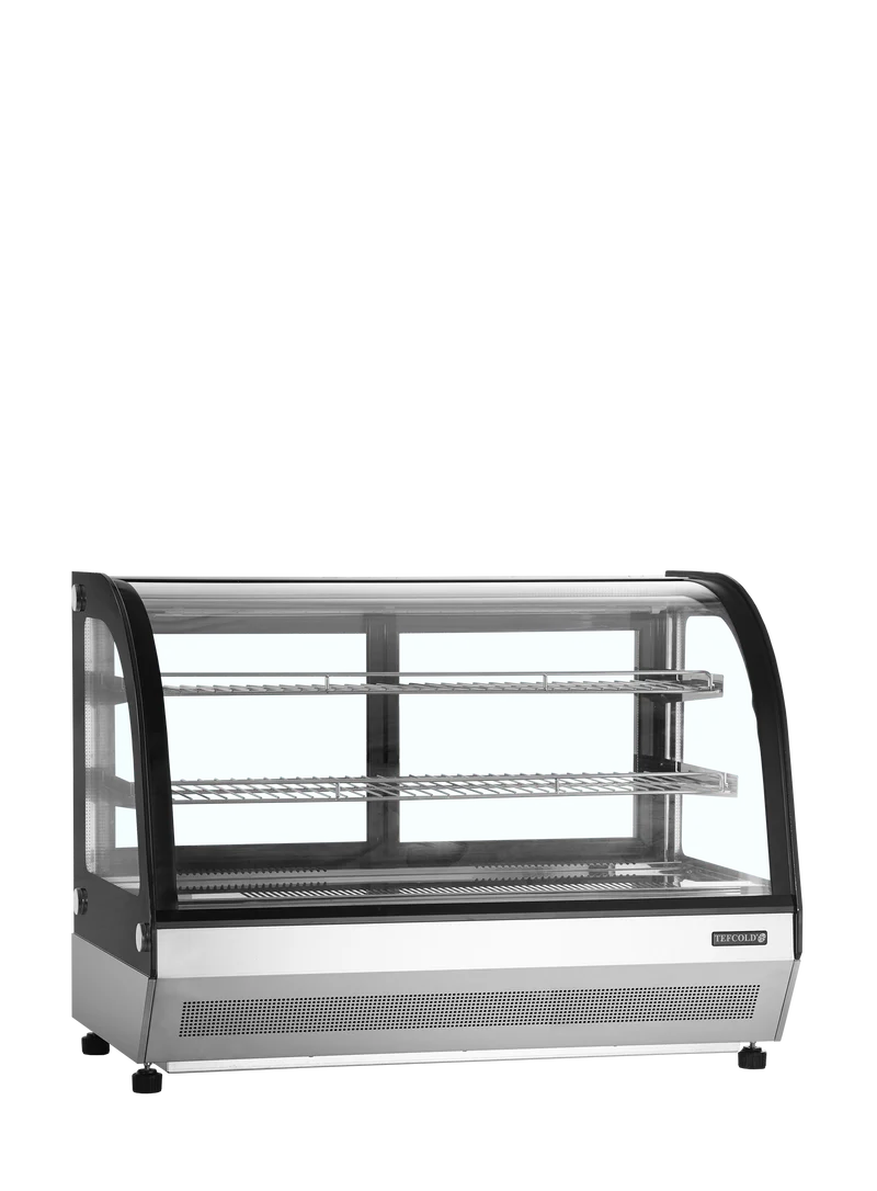 Vitrine 4 faces vitrée - TEFCOLD - LCT900C-BLACK-16040