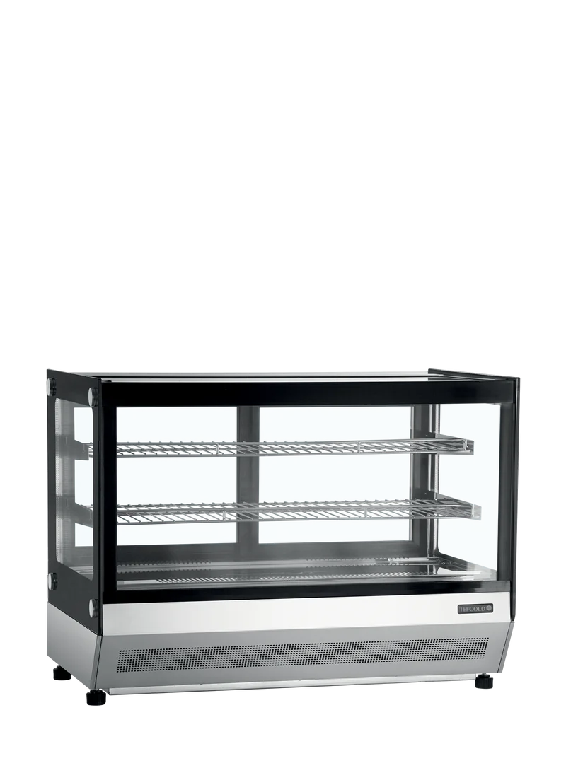 Vitrine d'exposition Led - TEFCOLD - LCT900F-BLACK-16042
