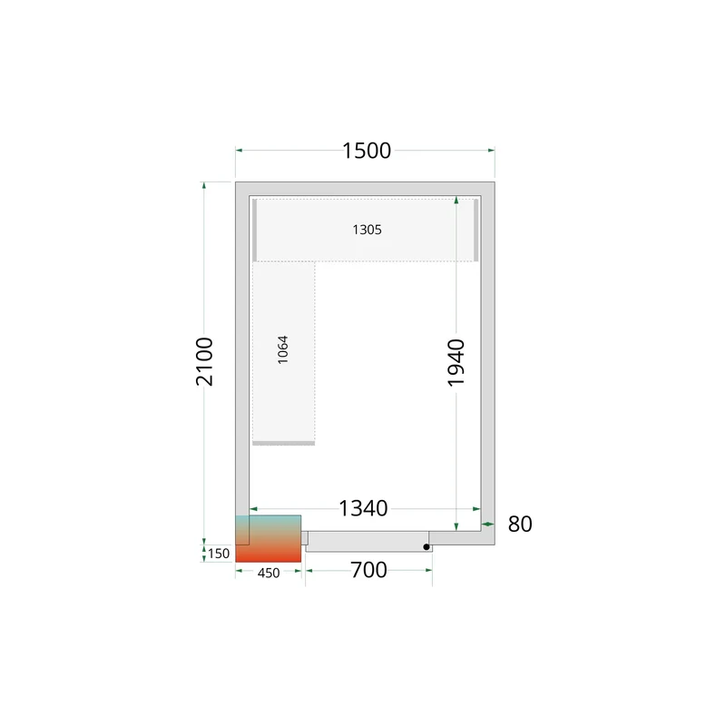 SYSTÈME DE RAYONNAGE POUR - TEFCOLD - SHELF-RACK-SYSTEM-KIT-45709