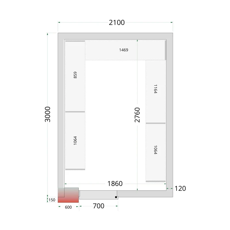 SYSTÈME DE RAYONNAGE POUR - TEFCOLD - SHELF-RACK-SYSTEM-KIT-45721