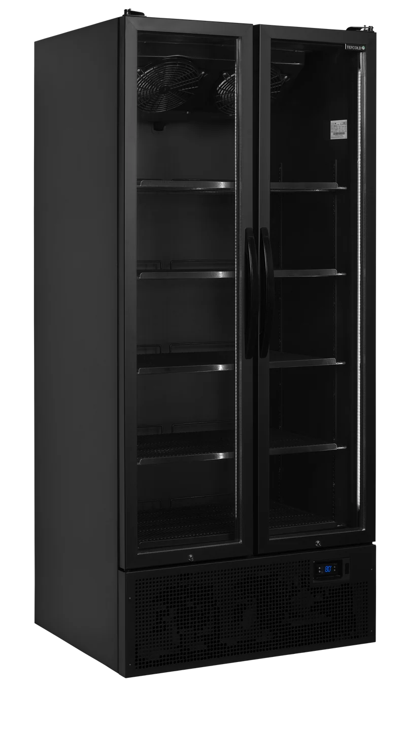Armoire réfrigérée à boisson vitré noir - TEFCOLD - FS890H-BLACK-34753