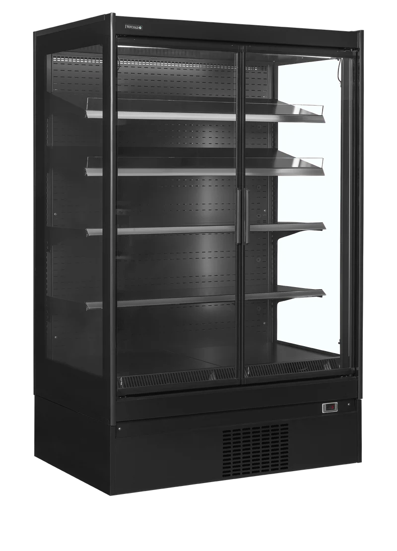 Armoire réfrigérée supermarché mûral avec portes vitré - TEFCOLD - EXTRA1250CD-38471