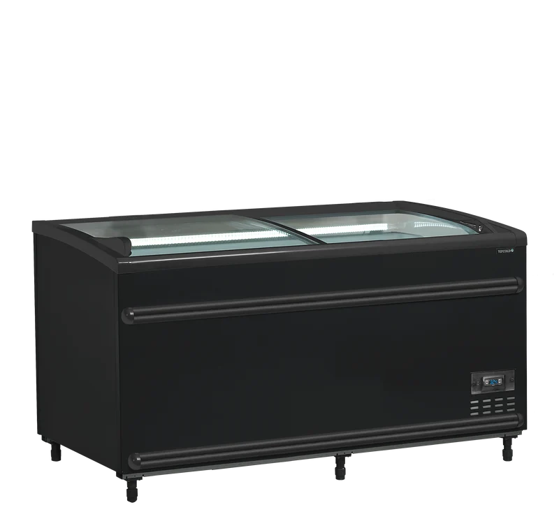 Congélateur réfrigérateur de supermarché Bi température noir - TEFCOLD - SFI145B-CF-VS-41052