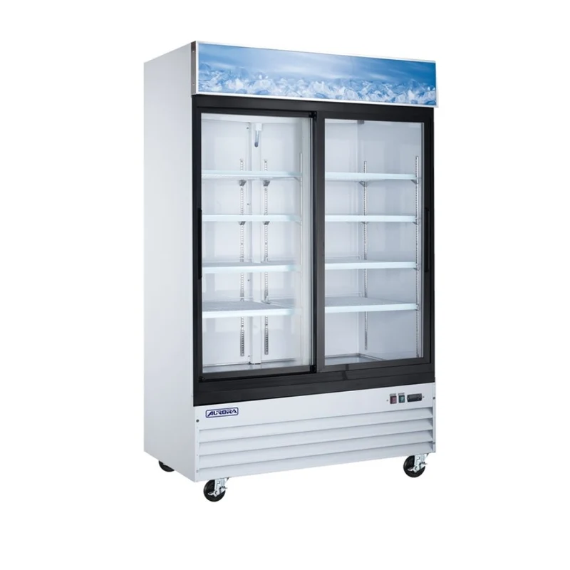 RE-CN-0045E-HC - REFRIGERATORS - OMCAN - Sliding - White - Open Box