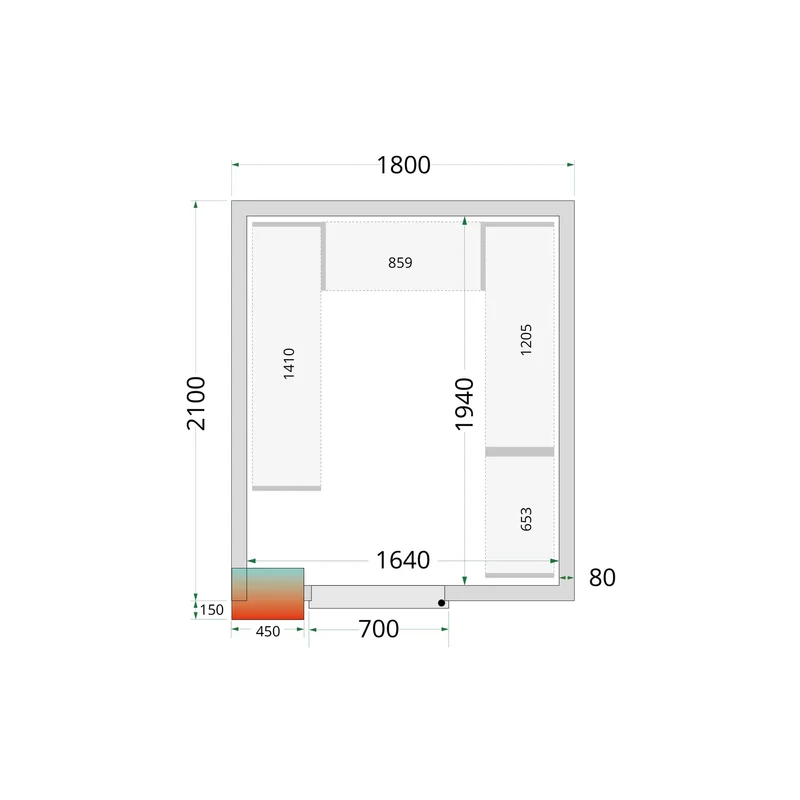 SYSTÈME DE RAYONNAGE POUR - TEFCOLD - SHELF-RACK-SYSTEM-KIT-46204