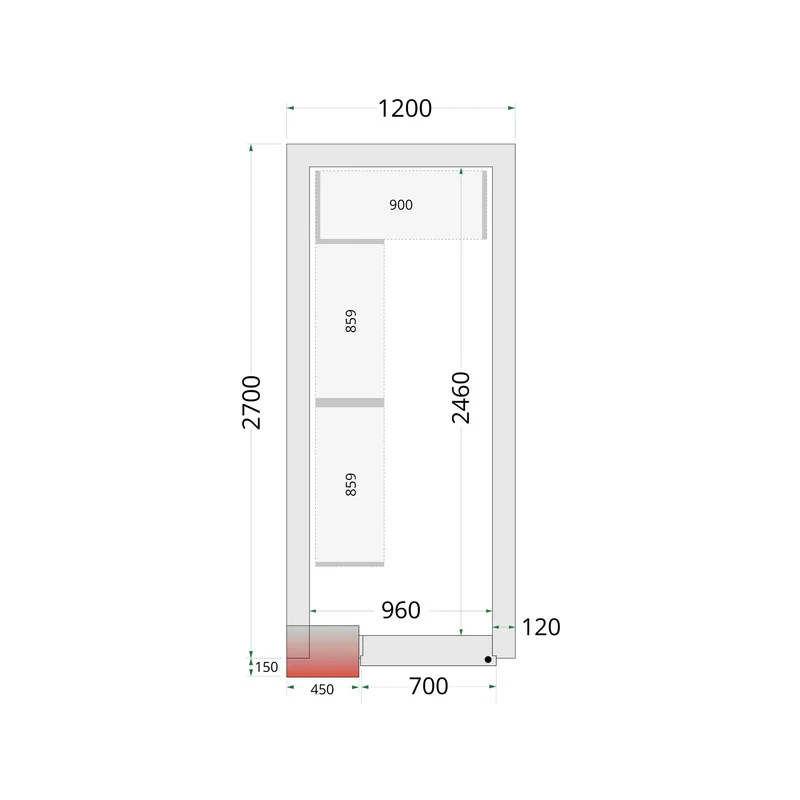 SYSTÈME DE RAYONNAGE POUR - TEFCOLD - SHELF-RACK-SYSTEM-KIT-46222
