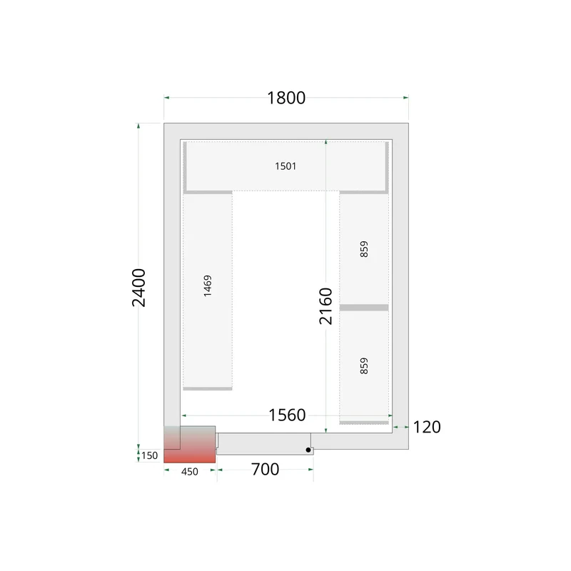 SYSTÈME DE RAYONNAGE POUR - TEFCOLD - SHELF-RACK-SYSTEM-KIT-46227