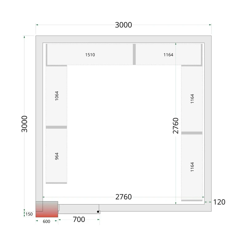 SYSTÈME DE RAYONNAGE POUR - TEFCOLD - SHELF-RACK-SYSTEM-KIT-46233