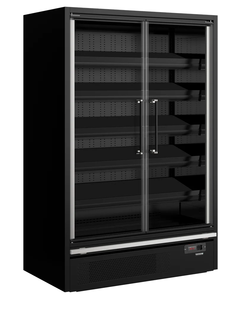 Vitrine réfrigérée pour supermarché - GALAXY-GP14FGD-MAXI-BLACK - TEFCOLD