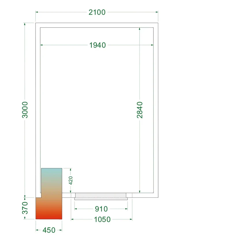 Chambre froide - CRPF2130WD - TEFCOLD