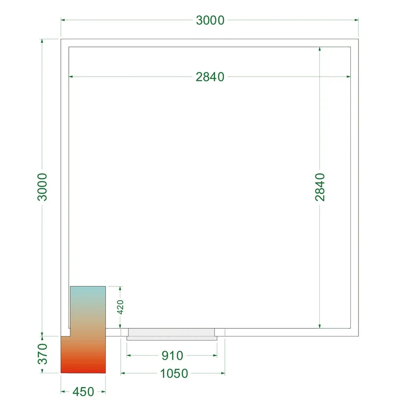 Chambre froide - CRPF3030WD - TEFCOLD
