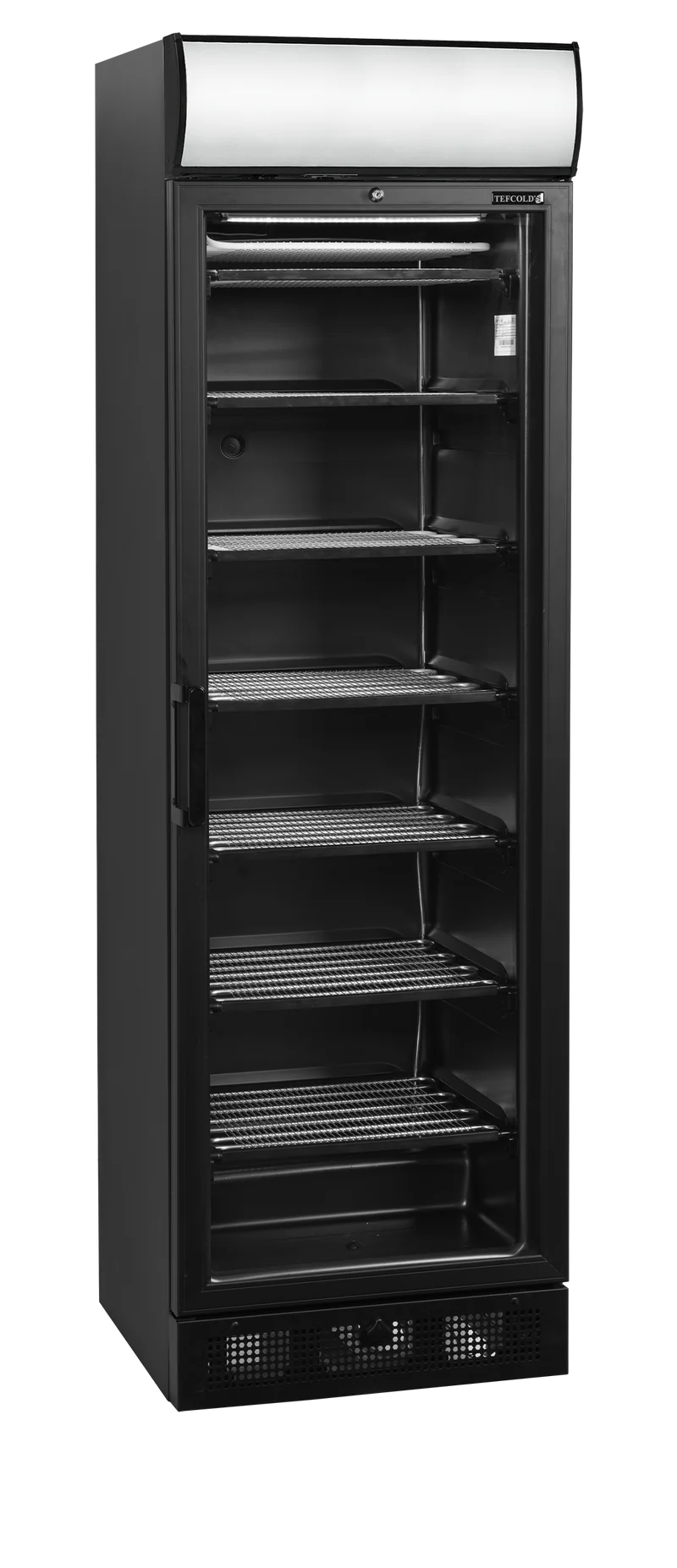 Congélateur vitré noir - UFSC371GCP-BLACK - TEFCOLD