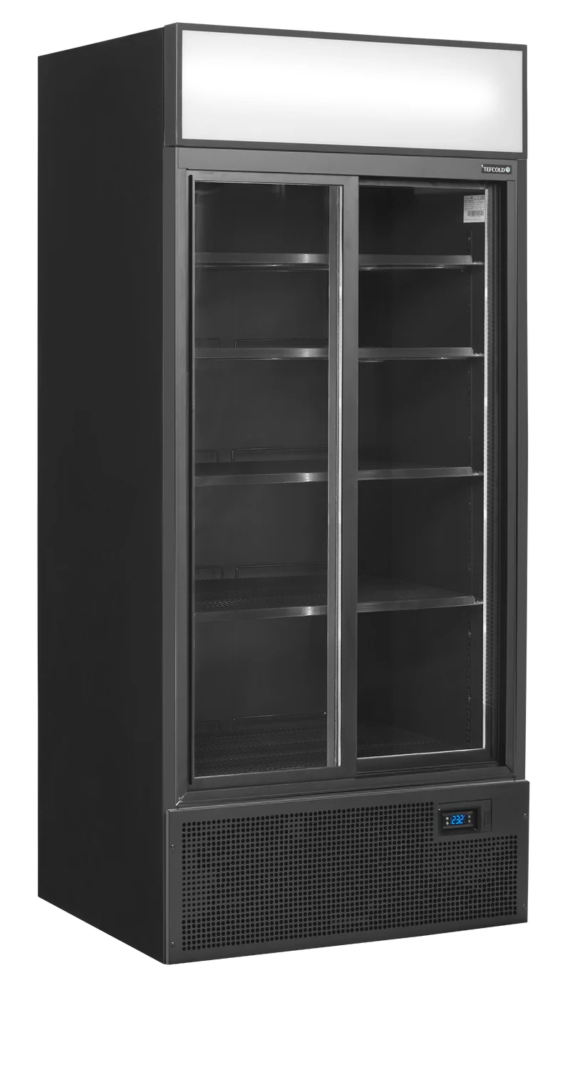 Armoire réfrigérée à boisson vitré noir - FSC891S-BLACK - TEFCOLD