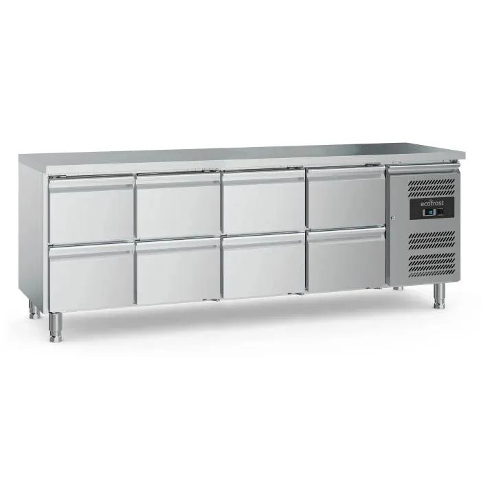 700 TABLE RÉFRIGÉRÉE 8 TIROIRS - 7950.5187 - Ecofrost