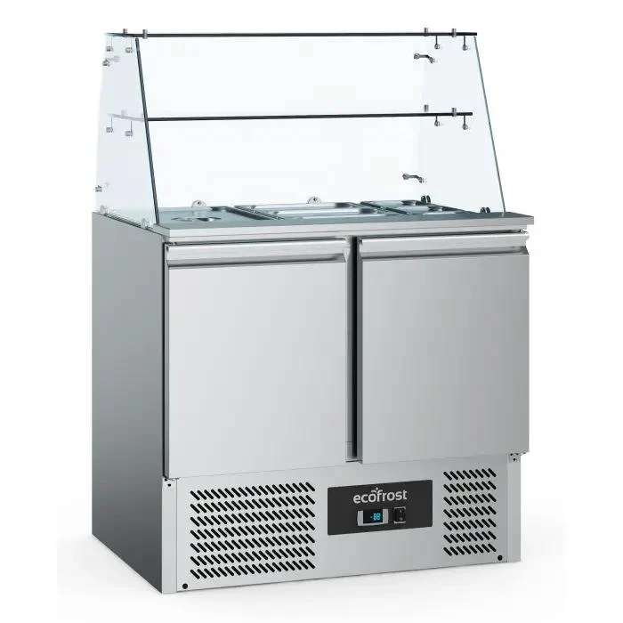 SALADETTE RÉFRIGÉRÉE AVEC VERRE 2 PORTES - 7950.5105 - Ecofrost
