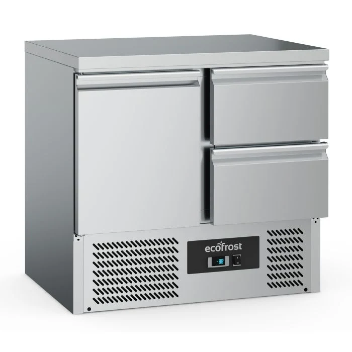Table réfrigérée 1 porte/2 tiroirs - 7950.5070 - Ecofrost