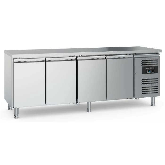 Table réfrigéré 700 à 4 portes et pieds réglables - 7950.5045 - Ecofrost