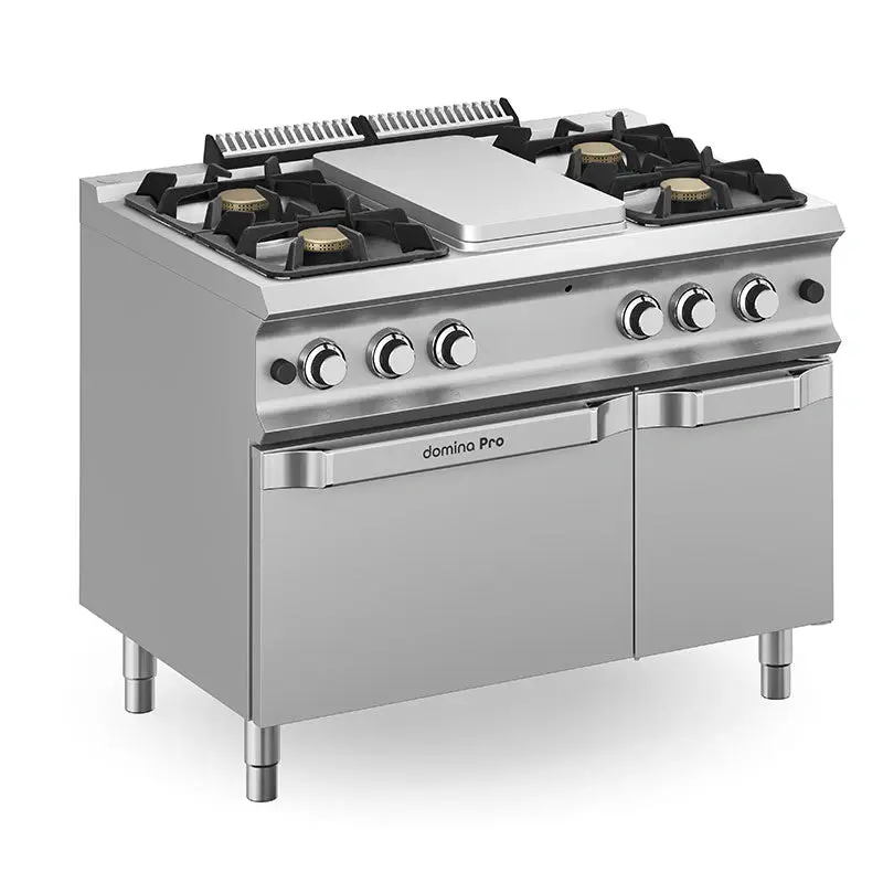 Fourneau à Gaz 4 Feux avec Plaque de Mijotage - FB711MFG4XL - MBM