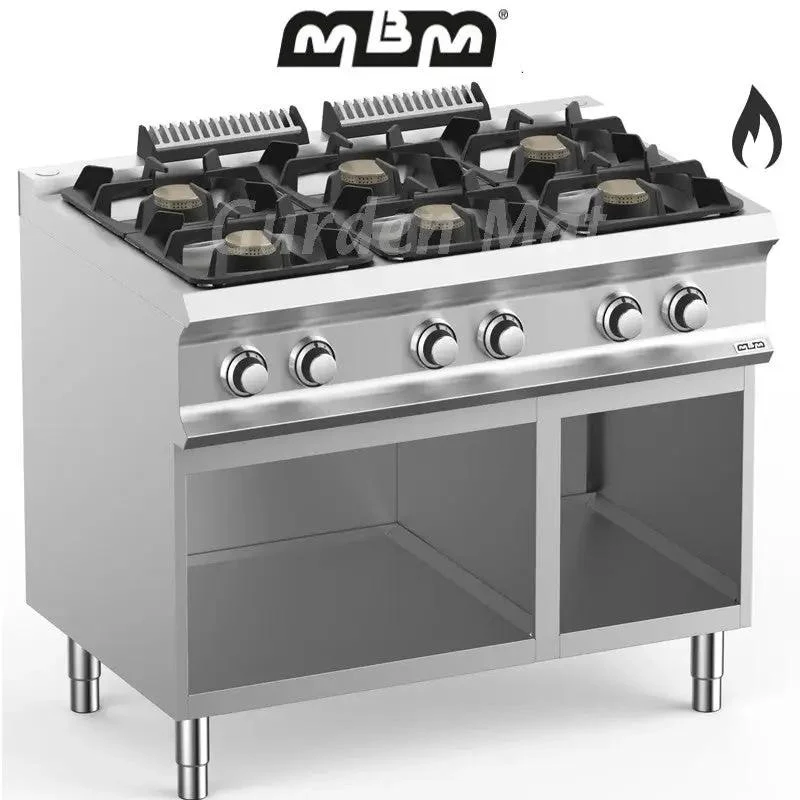 Plan de cuisson sur meuble 6 feux vifs Cuisinière Piano (33kw) Gaz - FB711AXS - MBM