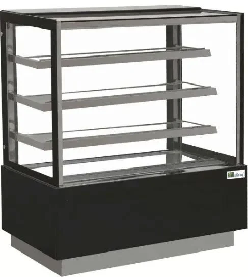Vitrine Pâtisserie Panoramique 540L - 4 Faces Vitrées & 3 Étagères - Froid Ventilé - EDEN700 - Collin Lucy