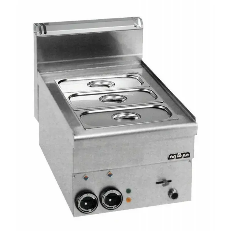Bain Marie professionnel - électrique- à poser - GN 1/2 + GN 1/3 - EBM46 - MBM
