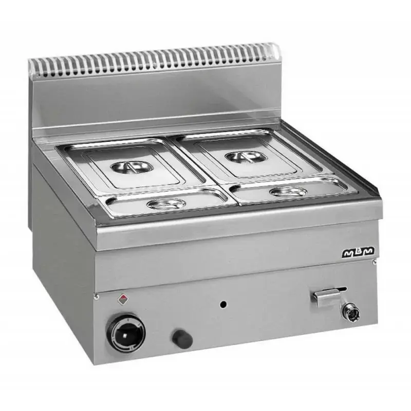 Bain Marie professionnel - gaz- à poser - GN 1/1 + 2 GN 1/4 - GBM66 - MBM