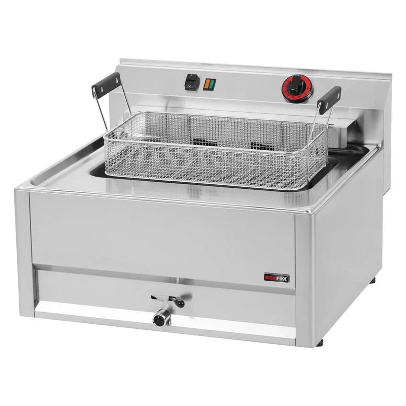 Friteuse électrique 0,56 kW/l, 16 l sans soubassement 400 V | REDFOX - FE 66 ELT