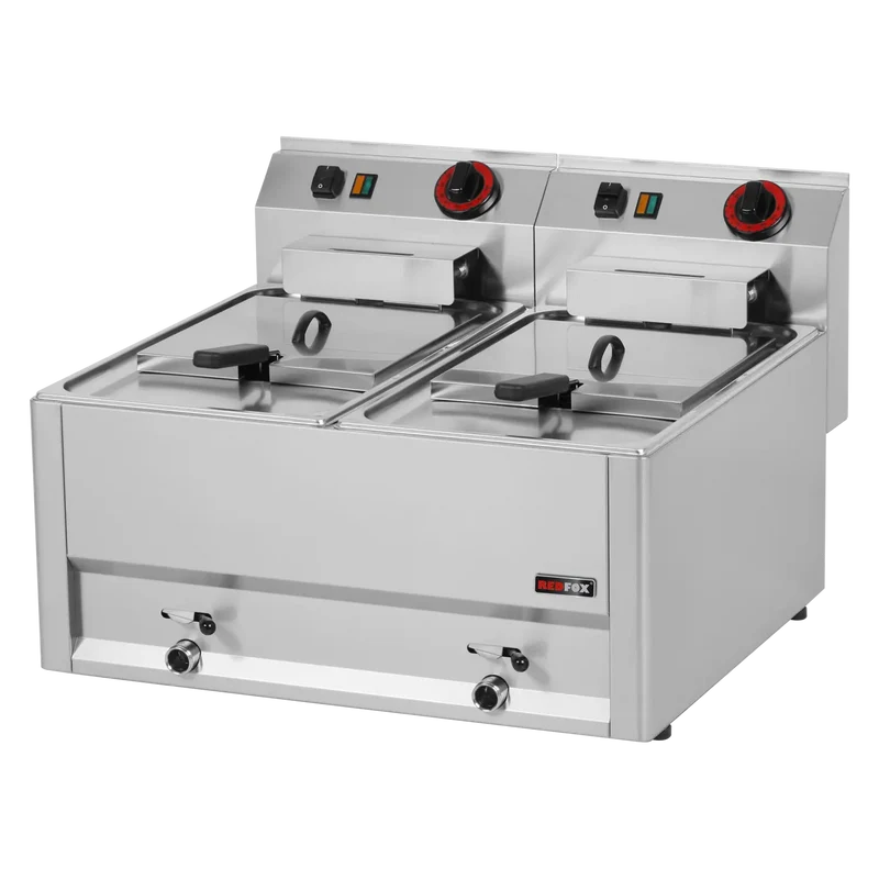 Friteuse électrique double 0,38 kW/l, 8+8 l sans soubassement 230 V | REDFOX - FE 60 EL