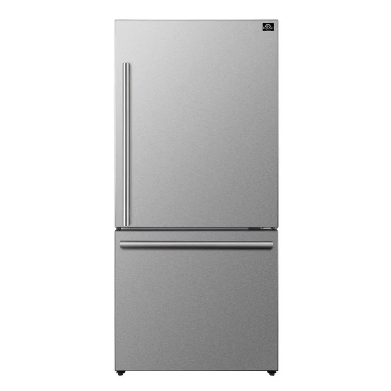FFFFD1785-31S - REFRIGERATORS - Forno - Bottom Freezer - Stainless Steel - Open Box