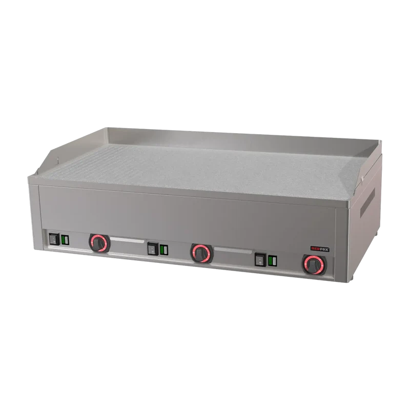 Plaque de cuisson 97x48 électrique chrome durable combinée TOP 400 V | REDFOX - FTHRC 90 E