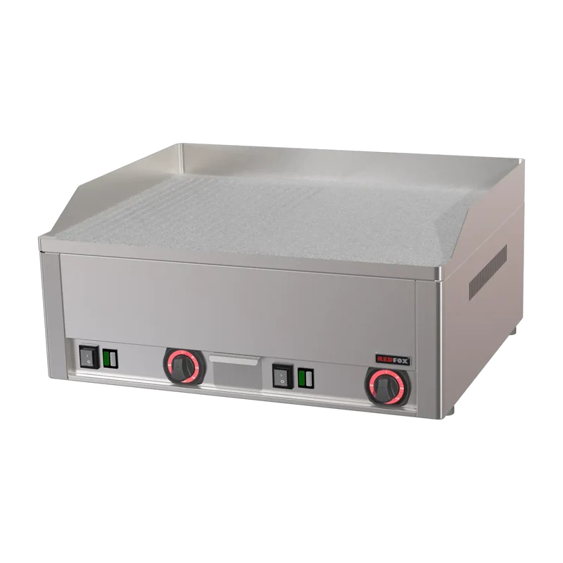 Plaque de cuisson 65x48 électrique chrome durable combinée TOP | REDFOX - FTHRC 60 E