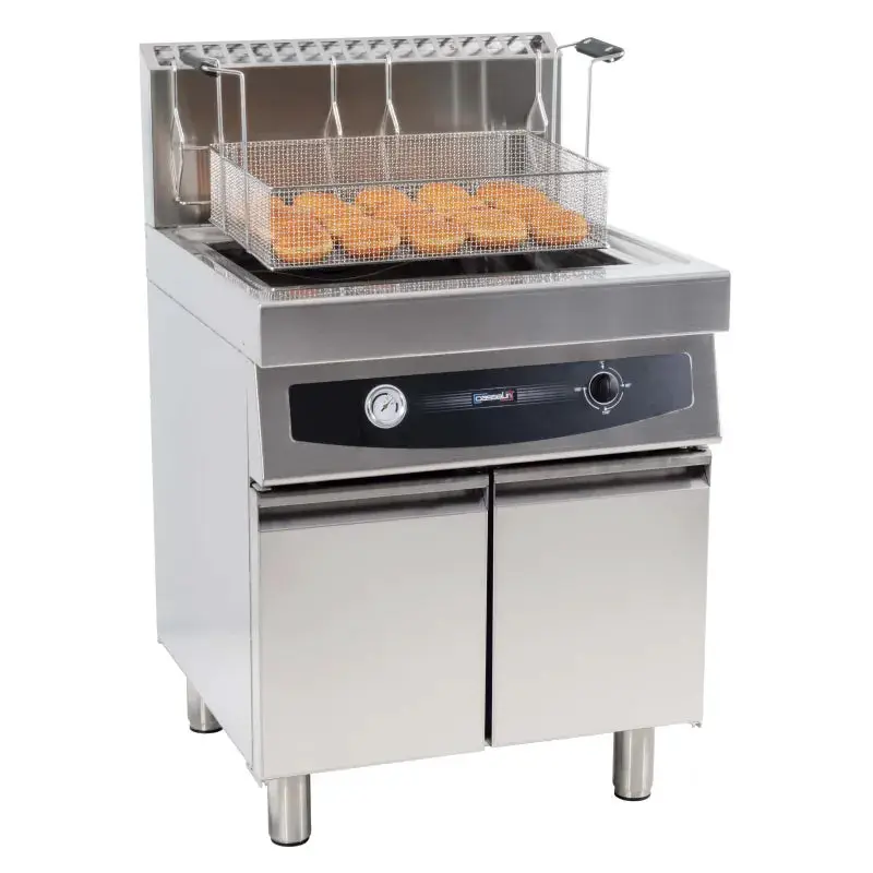 Friteuse à beignets gaz avec soubassement 35 litres - CFBG35S - Casselin