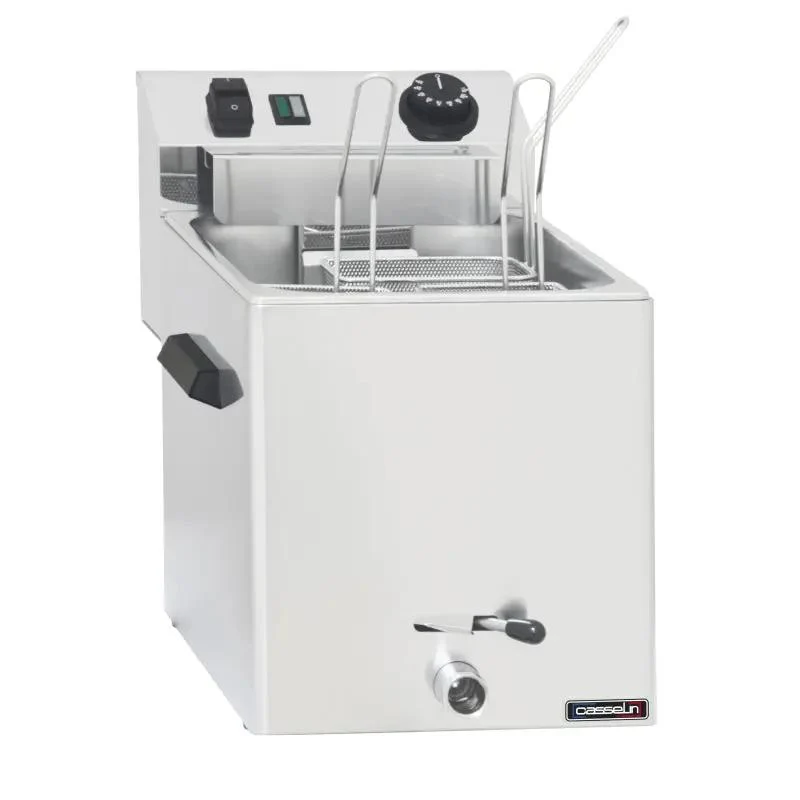 Cuiseur à pâtes électrique avec vanne de vidange - 3 paniers - CCAPV3P - Casselin