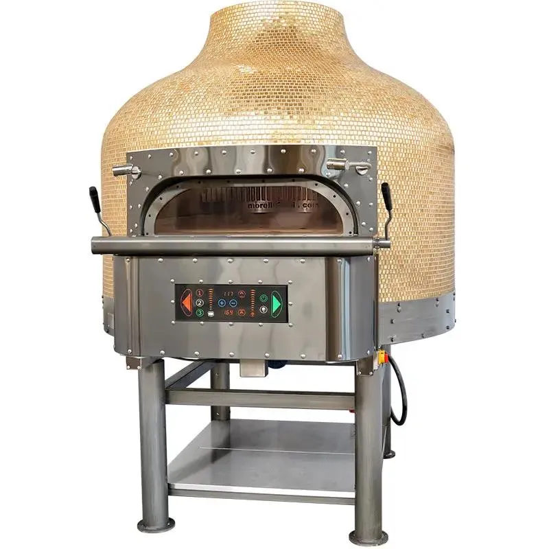 Four Napolitain Rotatif Électrique 9 Pizzas Volcan Mosaïque - FRV125 VM - Morello Forni