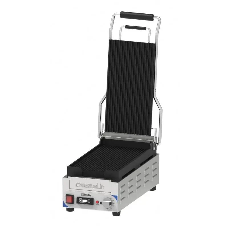 Grill Panini compact Premium Rainurée - Rainurée avec minuteur - CGPRRXSPT - Casselin