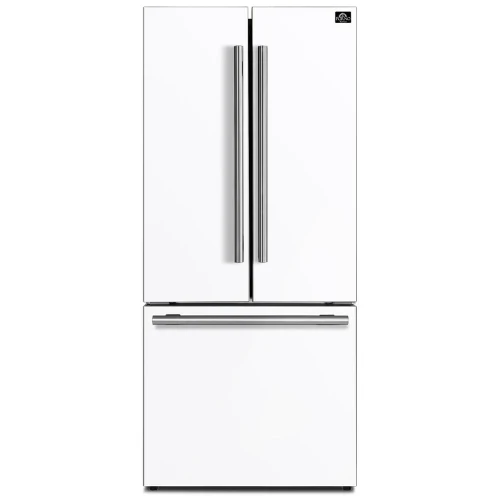 FFFFD1974-31WHT - REFRIGERATORS - Forno - French 3-Door - White - Open Box