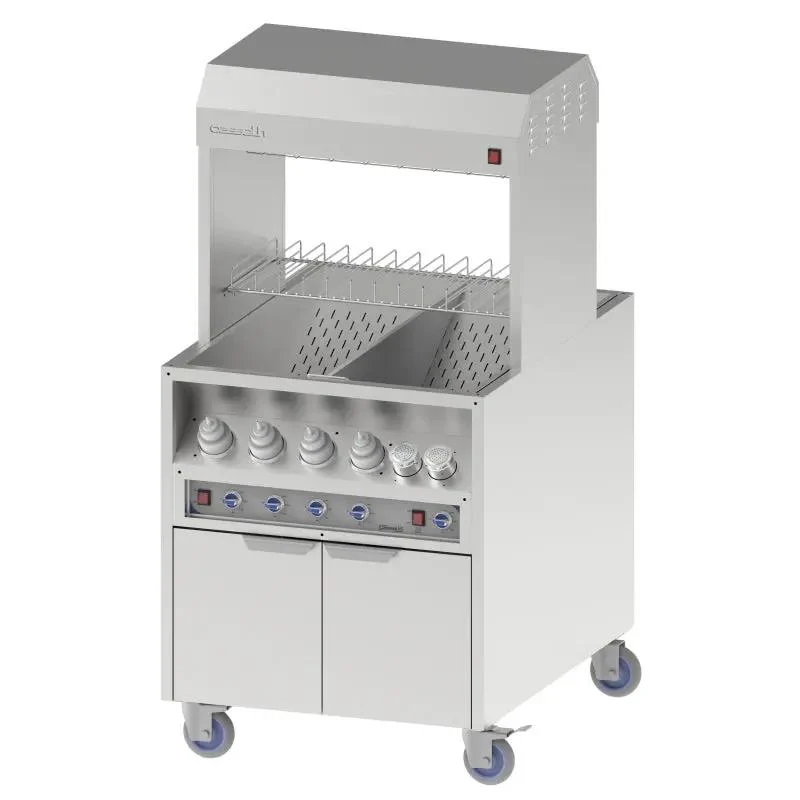 Poste de salage chauffe sauce traversant 800 - CPDSCST800 - Casselin