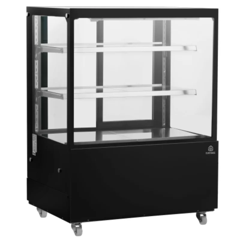 Vitrine réfrigérée panoramique Noir éclairage led L915 mm - VP900 - Cuistance