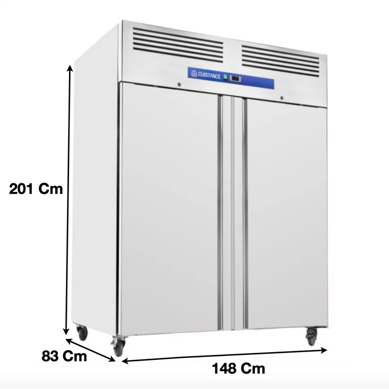 Armoire réfrigérée positive GN2/1 1400 L 2 Portes tropicalisé - GN1410TN - Cuistance