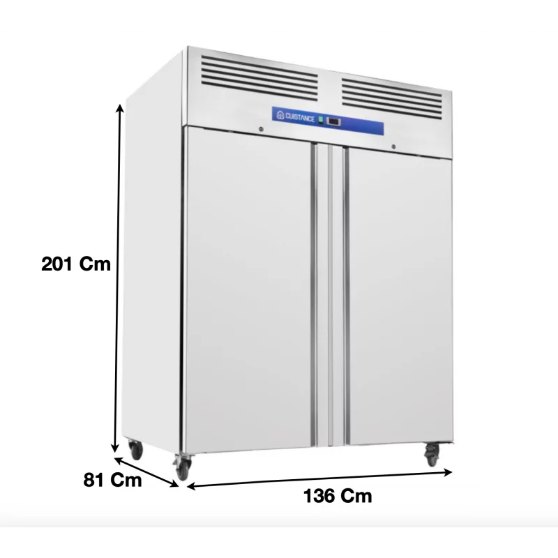 Armoire réfrigérée positive GN2/1 1200 L 2 Portes tropicalisé - GN1200TN - Cuistance