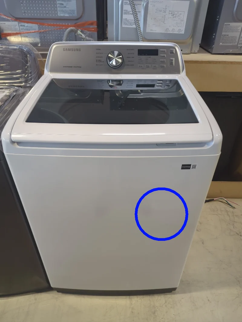 WA46CG3505AW - WASHERS - Samsung - Top Loading - White - Open Box