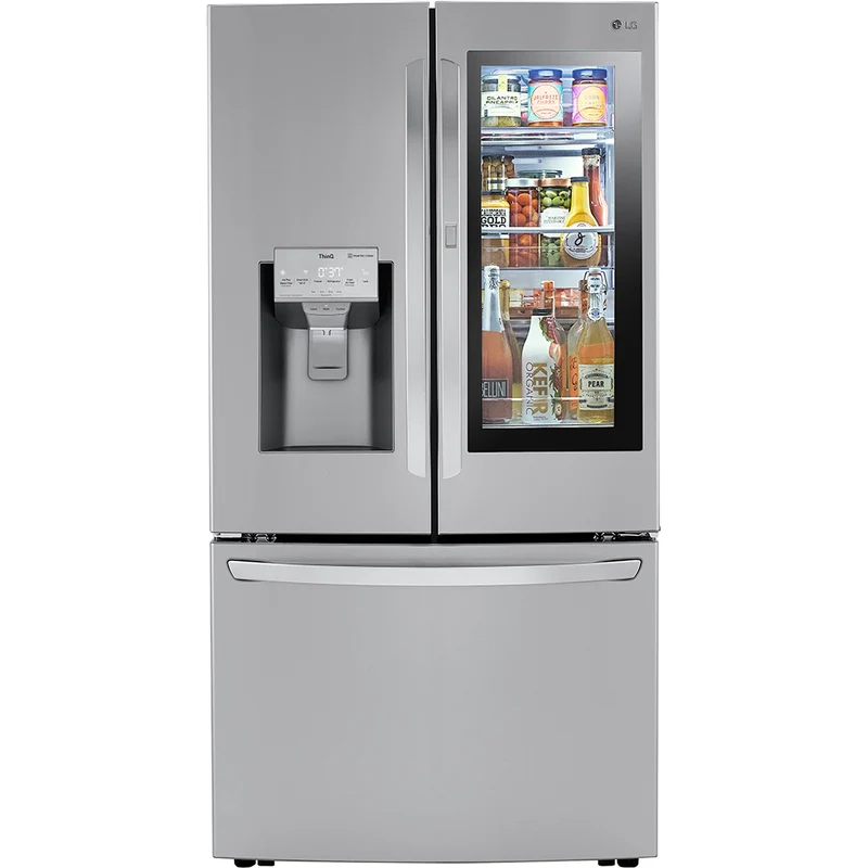 LRFVC2406S - REFRIGERATORS - LG - French 3-Door - Stainless Steel - Open Box