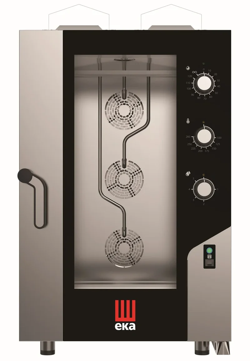 Four mixte à gaz Tecnoeka Millennial Smart MKF 1111 G S, 11 x GN 1/1