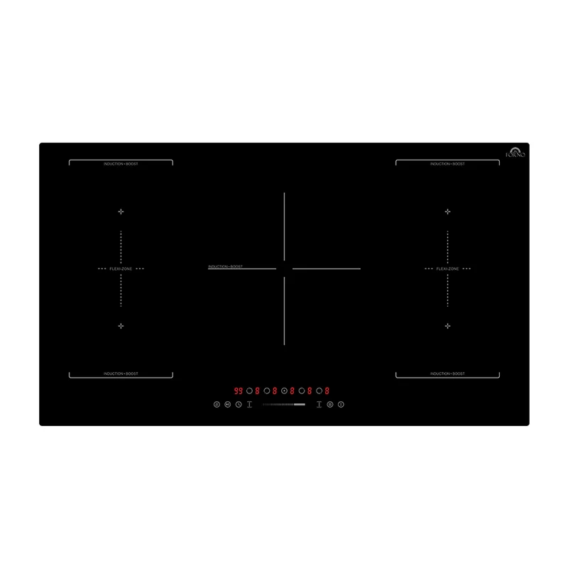 Forno Ornonzo 36-Inch Induction Cooktop, 5 Zones, 2 Flex-Zones, 10,200W Total Power, Touch Control, 9 Power Levels