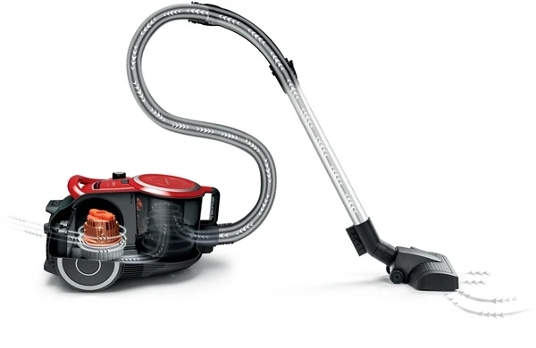 Série 6, Aspirateur sans sac, ProSilence, Rouge BOSCH BGC41Q69