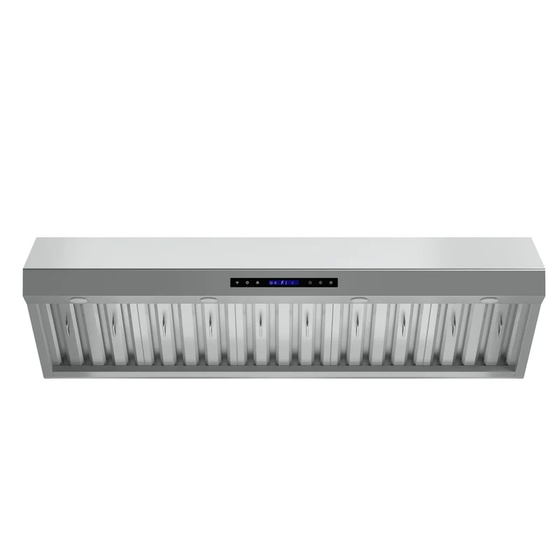 Forno Palazzo 60-Inch Wall Mounted Range Hood, Stainless Steel, Heavy Duty Baffle Filters, Remote Control