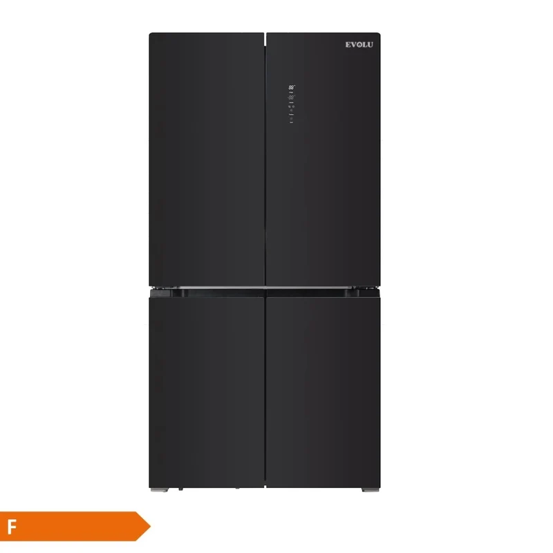 EVOLU REFRIGERATEUR AMER. 4 PORTES 436L NF NOIR VITREE TACT