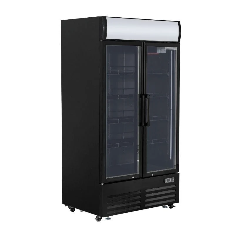 Vitrine à Boissons Réfrigérée - 2 Portes - 736 L avec Canopy